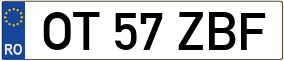 Trailer License Plate